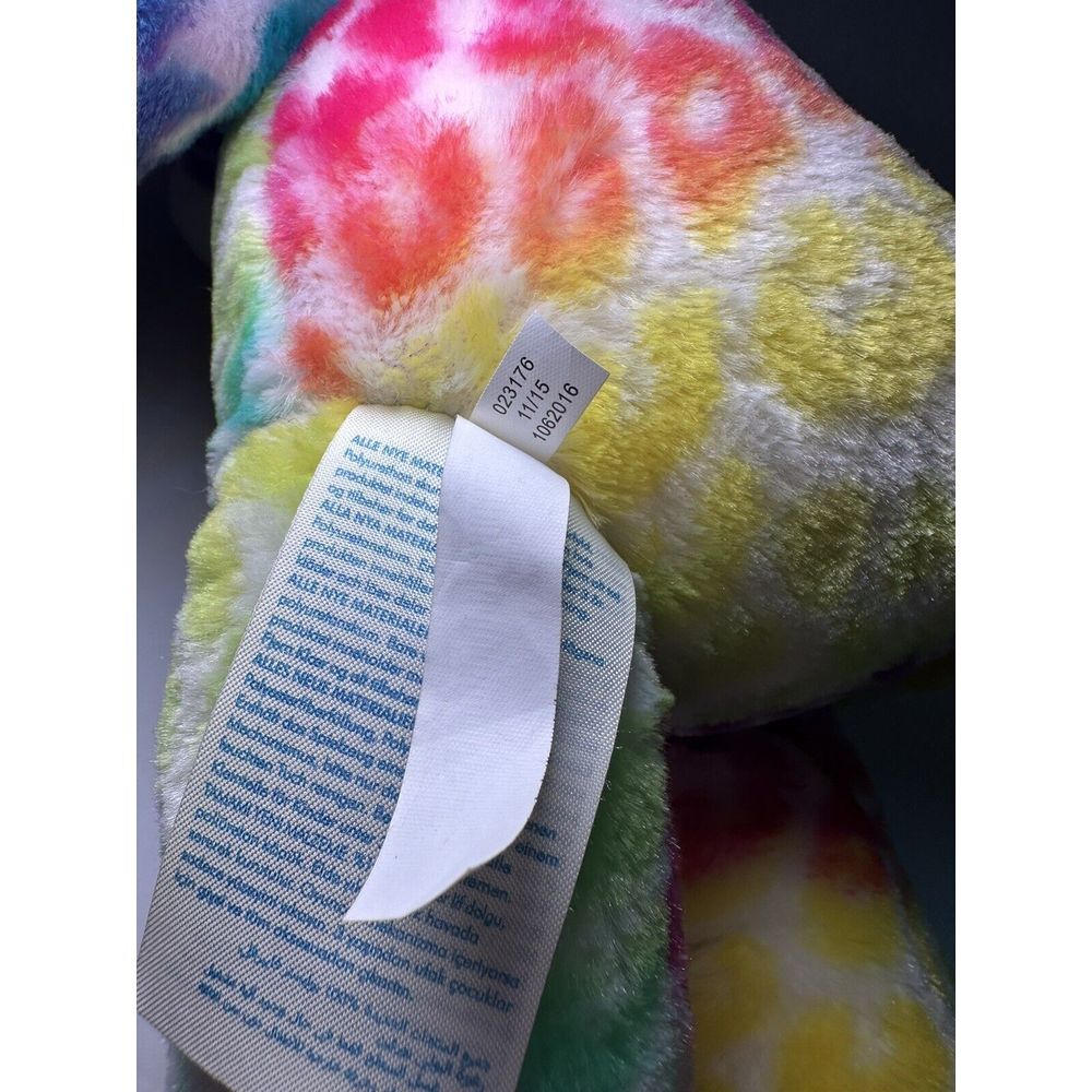 Build A Bear Workshop Rainbow Multi-color Leopard Cheetah Stuffed Plush 17" - Picture 5 of 7